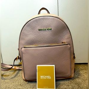 Michael Kors Adina Medium Pebbled Leather Backpack